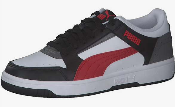 Puma scarpa sneakers da uomo Rebound Joy Low 380747-06 bianco rosso grigio