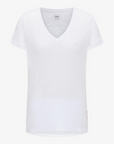 Lee T-shirt da donna con scollo a V Neck Tee L41JENLJ bright white