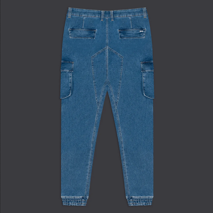 Dolly Noire Denim Cargo trousers PA903-PD-02 blue
