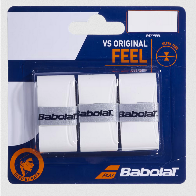 Babolat overgrip for tennis and padel rackets VS Original X3 653040 101 13383 white 