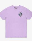 Santa Cruz short sleeve adult t-shirt Holo Flamed Dot SCA-TEE-8788 lavender