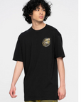 Santa Cruz Holo Flamed Dot Short Sleeve T-Shirt SCA-TEE-8795 black