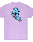 Santa Cruz men's short sleeve t-shirt Screaming Hand SCA-TEE-9148 lavender