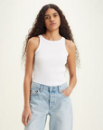 Levi's ribbed tank top A3381-0000 white