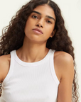 Levi's ribbed tank top A3381-0000 white