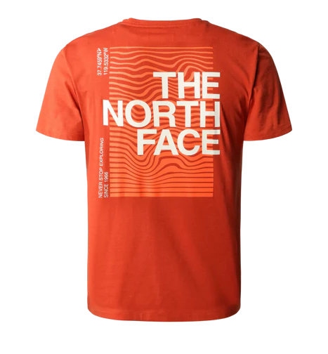 The North Face T-shirt da uomo manica corta Foundation Graphic Tee NF0A55EFLV41 rusted bronze