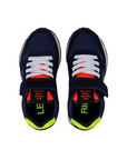 Sun68 Tom Fluo Kid Z33302K 07 blue boys' sneakers shoe