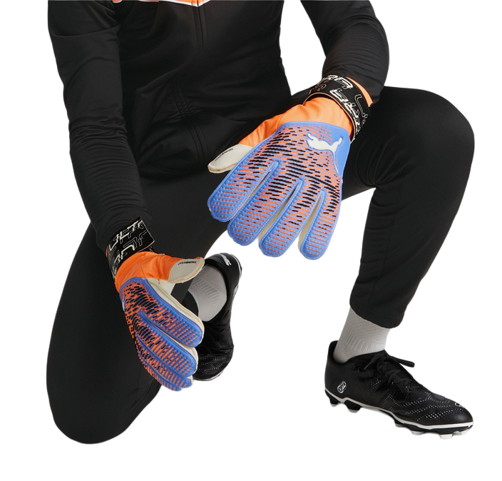 Puma goalkeeper glove Ultra Grip 3 RC 041816-05 ultra orange-blue glimm