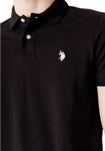 US Polo Assn. King short sleeve men&#39;s polo shirt 41029 65079 199 black