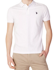 US Polo Assn. King short sleeve men's polo shirt 41029 65079 100 white