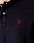 US Polo Assn. King short sleeve men's polo shirt 41029 65079 179 blue