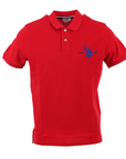 US Polo Assn Men's polo shirt short sleeve with contrasting back neck Kory 41029 65084 352 red