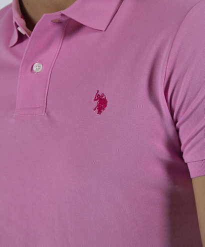 US Polo Assn. King short sleeve men&#39;s polo shirt 41029 65079 305 pink