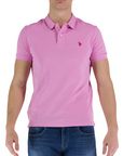 US Polo Assn. King short sleeve men's polo shirt 41029 65079 305 pink
