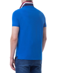 US Polo Assn Men's polo shirt short sleeve with contrasting back neck Kory 41029 65084 233 sky blue
