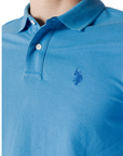 US Polo Assn. King short sleeve men's polo shirt 41029 65079 130 pale blue