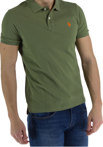US Polo Assn. King short sleeve men&#39;s polo shirt 41029 65079 241 green