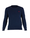 US Polo Assn Men's crew neck sweater in Burt cotton 64878-53241 179 blue 