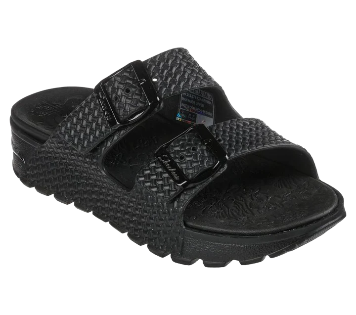 Skechers sandalo da donna Arch Fit Foamies Footsteps Hi&#39;Ness 111378/BBK nero