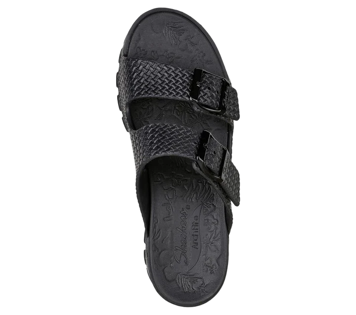 Skechers sandalo da donna Arch Fit Foamies Footsteps Hi&#39;Ness 111378/BBK nero