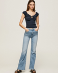 Pepe Jeans Women's t-shirt with heart neckline PL505454 594 dulwich
