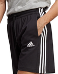 Adidas men's sports shorts in jersey 7" 3 Stripes IC9378 black