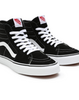 Vans shoe High sneakers for men and women in canvas and suede Sk8-Hi VN000D5IB8C black-white