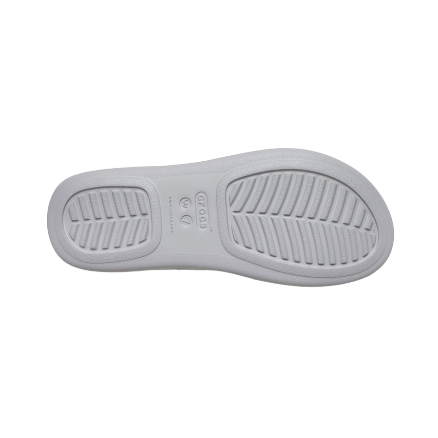 Crocs women&#39;s wedge thong sandal Crocs Boca Sequin Wedge Flip W 207647-178 pearl white-silver