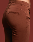 Griffai pantalone casual da donna con tasca america Aurora DGP3700 bruciato