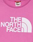 The North Face Crop Easy Tee NF0A83EULV7 girl's short sleeve t-shirt super pink