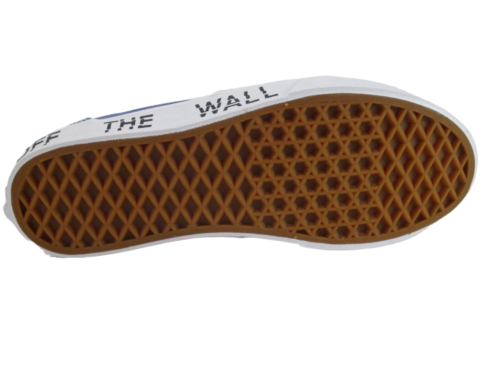 Sneakers Vans Atwood VN0003Z9Q1S colore Navy blu per ragazzi con suola bianca e logo laterale