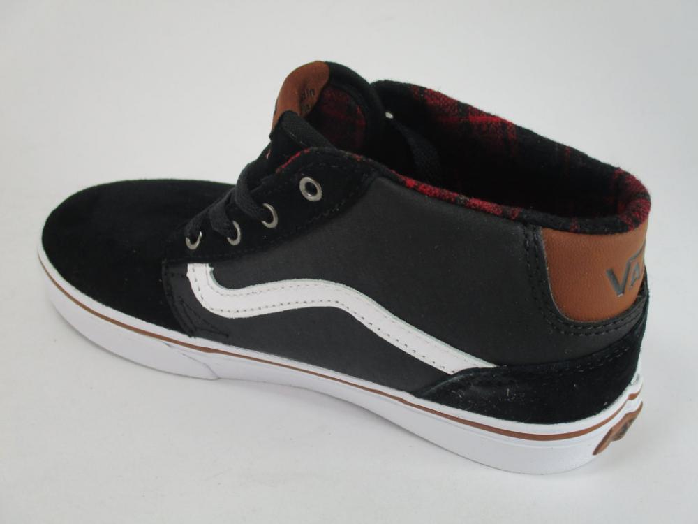 Vans Chapman Mid nere da junior, modello VN0A2XSSK75 in pelle scamosciata con suola in gomma - interna