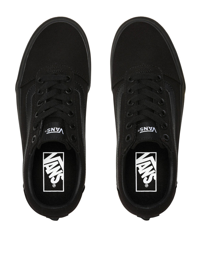 Vans scarpa sneakers con zeppa da donna in canvas Ward VN0A3TLC1861 nero 3