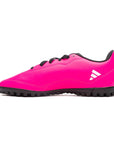 Adidas soccer shoe for boys X Speedportal.4 TF GZ2446 pink-white-black