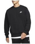 Nike Sportswear Club men's crewneck brushed sweatshirt BV2666 010 black