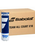 Babolat cartone da 18 tubi di palline da Tennis Team AC X4 Team All Court X 4 Fedas 179297 giallo