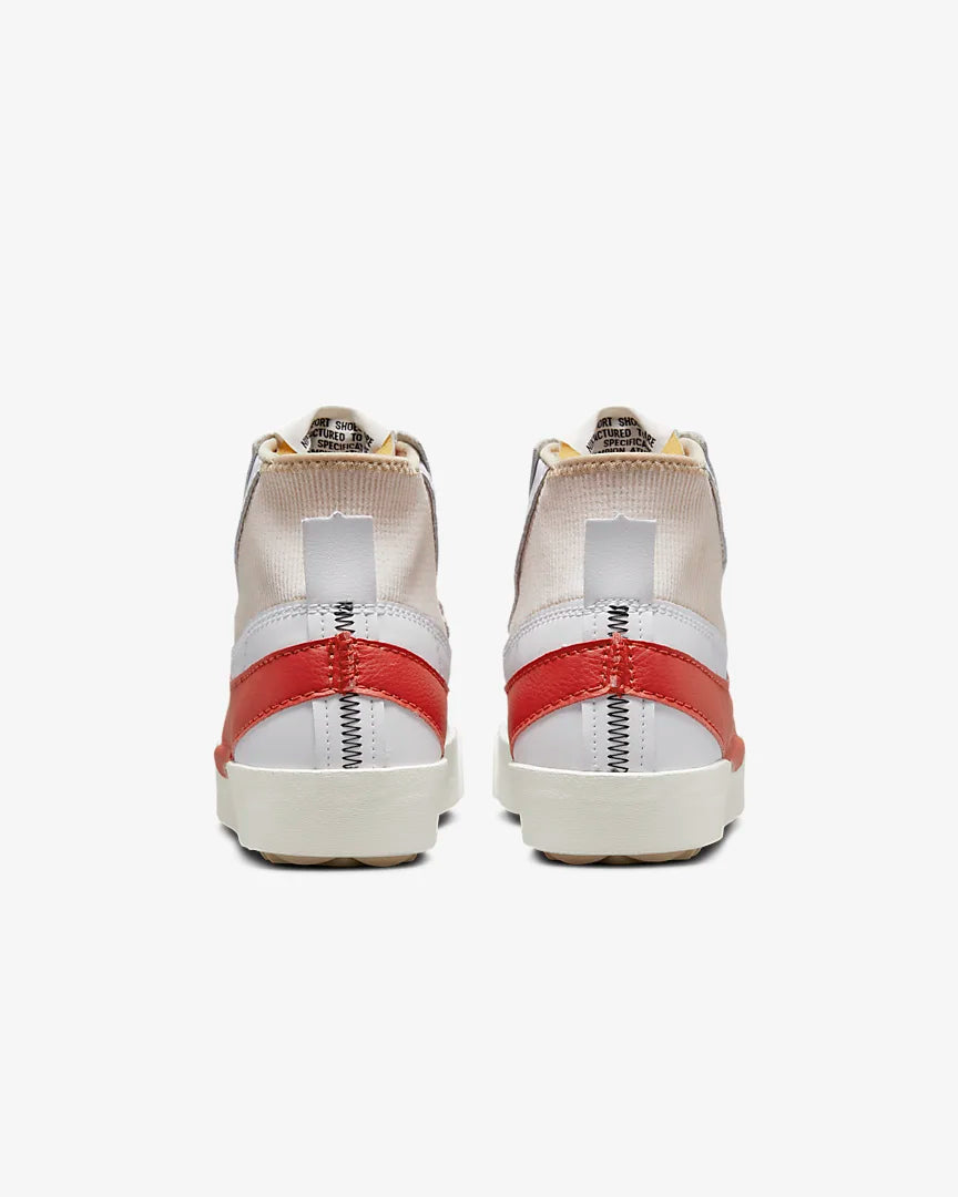 Nike scarpa sneakers unisex da adulto Blazer Mid &#39;77 Jumbo DD3111 102 bianco rosso
