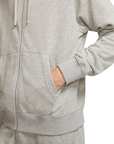 Nike Sportswear Club Full Zip Hoodie BV2648-063 dark gray heather-matte silver-white