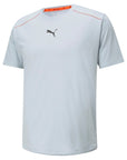 Puma short-sleeved racing shirt RUN LAUNCH COOLdapt 520390 80 gray dawn
