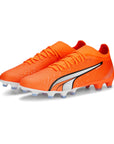 Puma men's football boot Ultra Match FG/AG 107217 01 orange white blue