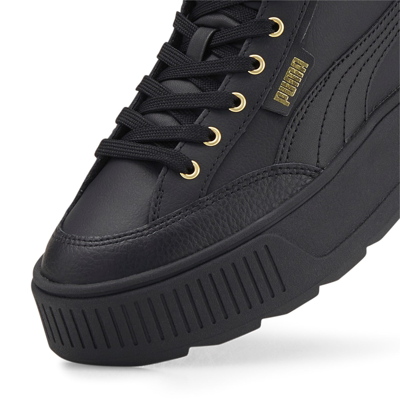 Puma women&#39;s high sneakers shoe with wedge Karmen Mid 385857 02 black