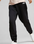 Puma women's cotton trousers with cuff ESS+ Embroidery High-Waist Pants FL cl 670007 01 black