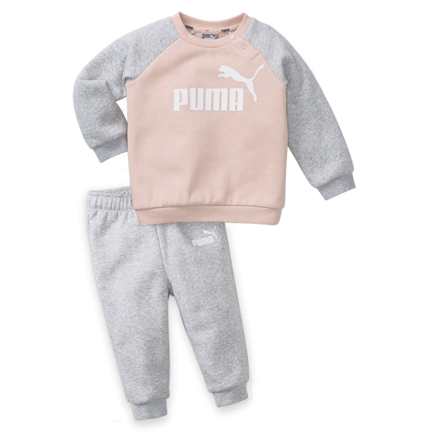Puma Tuta infant felpa con bottoni e pantalone con elastico 846143 47 rose
