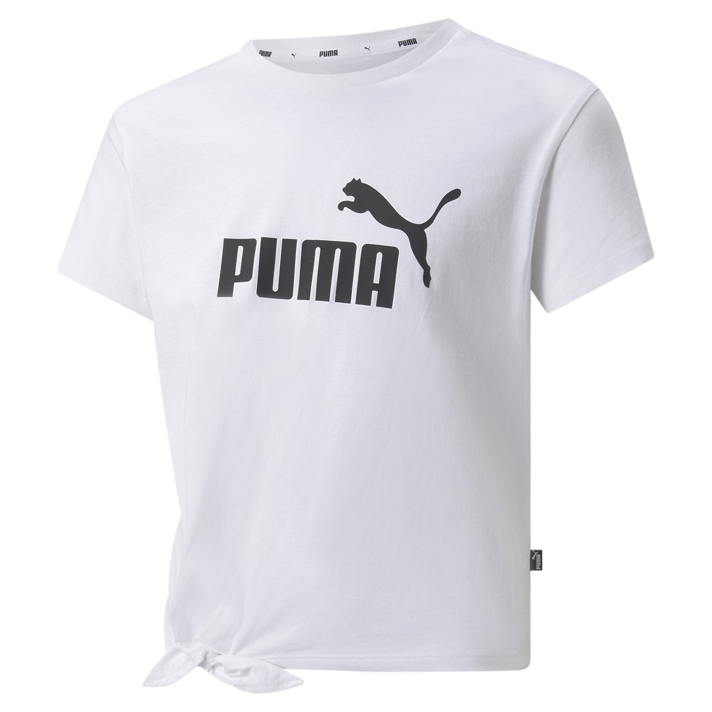 Puma T-shirt da ragazza con nodo e stampa 847470-02 white