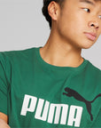 Puma maglietta manica corta da uomo ESS+ 2 stampa Logo grande 586759-37 verde