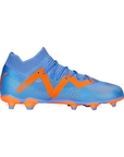 Puma Future Match FG/AG boys' football boot 107195-01 blue glimmer-white-ultra orange