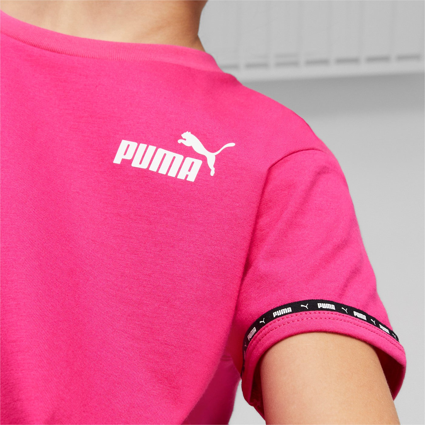 Puma Power Tape Tee short sleeve girl&#39;s t-shirt 673544-64 orchid shadow