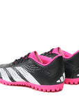 Adidas scarpa da calcetto unisex Predator Accuracy.4 TF GW4647 nero bianco rosa