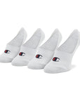 Champion unisex invisible ghost socks U24561 WW001 pack of 2 white pairs