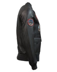 Top Gun vegan bomber jacket 52013 52390 169 dark brown